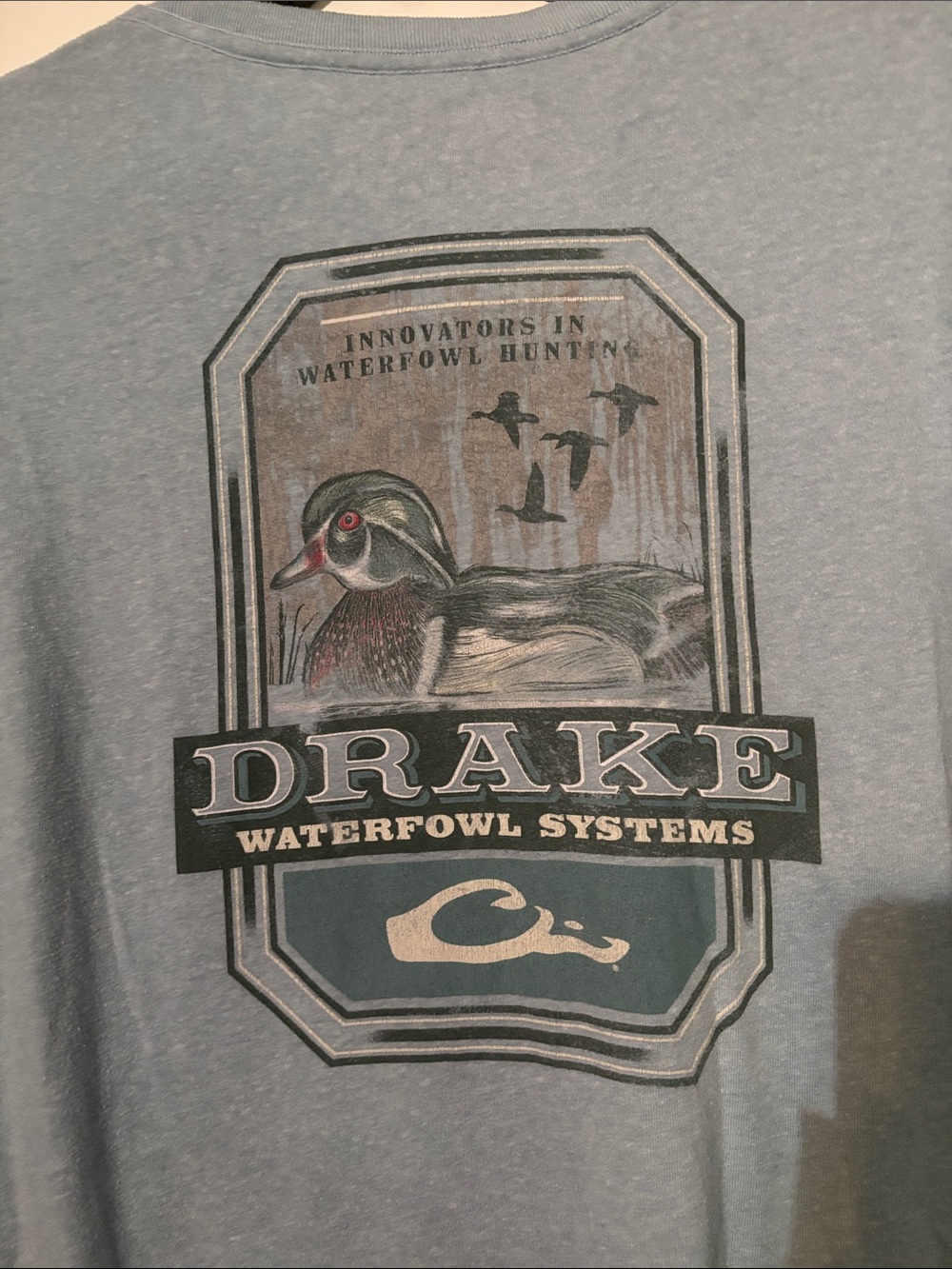 Men’s Drake Light Blue Pocket Tee with Subtle Logo